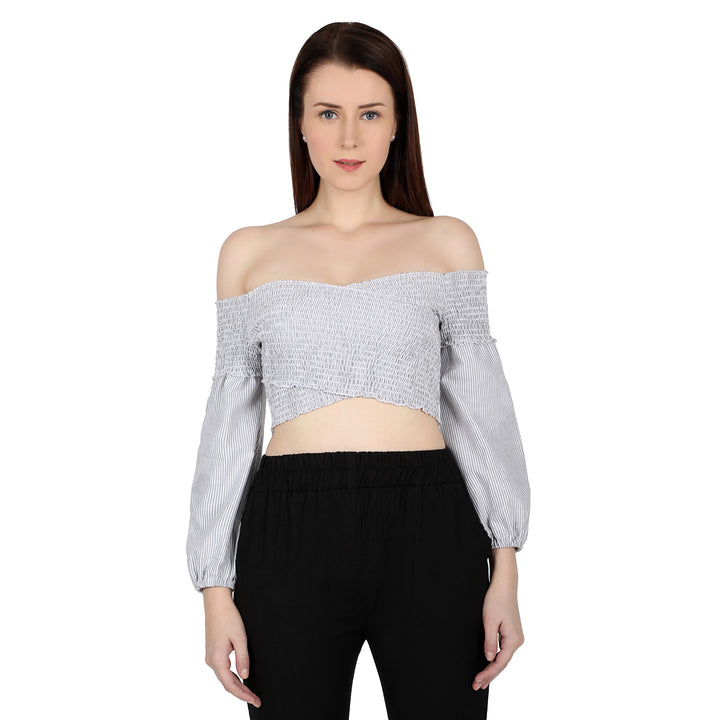 Criss Cross Cotton Crop Top
