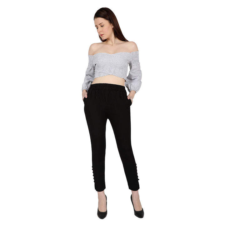 Criss Cross Cotton Crop Top