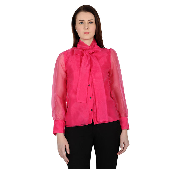 Pink Organza Shirt