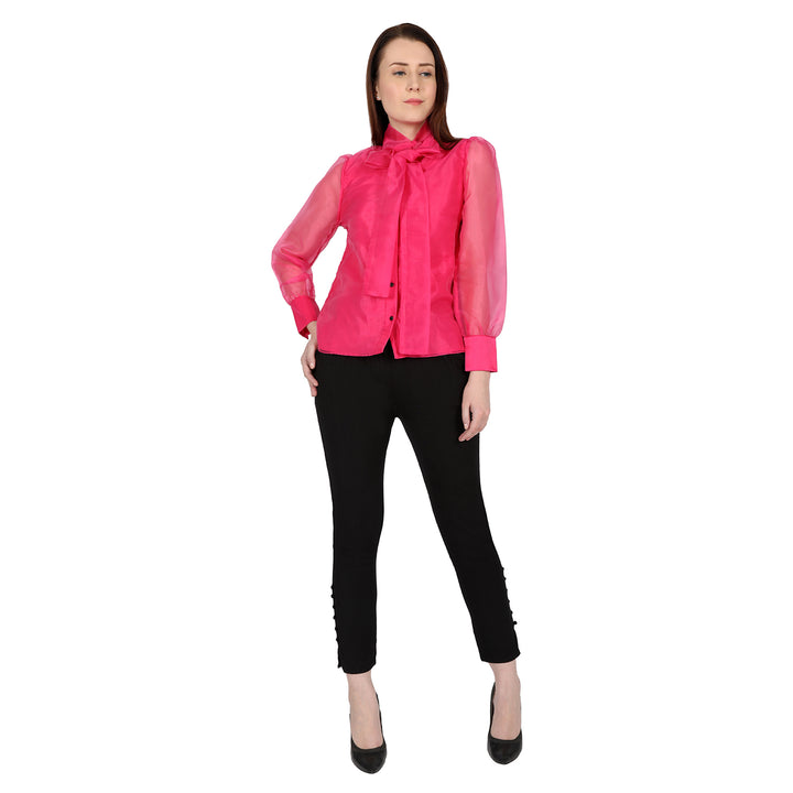 Pink Organza Shirt