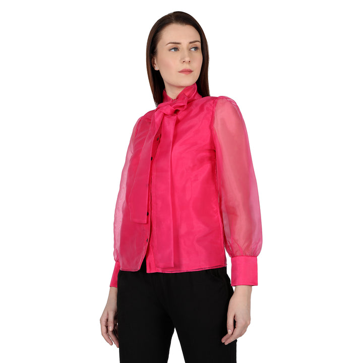 Pink Organza Shirt