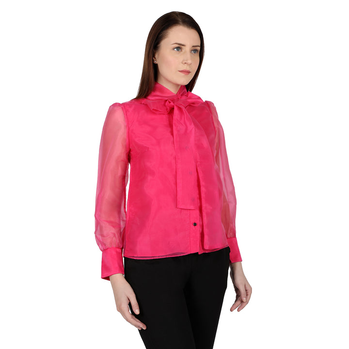 Pink Organza Shirt