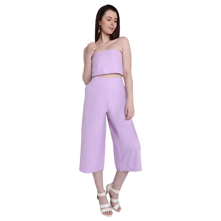 Purple Flared Culottes