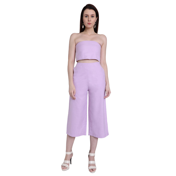 Purple Flared Culottes