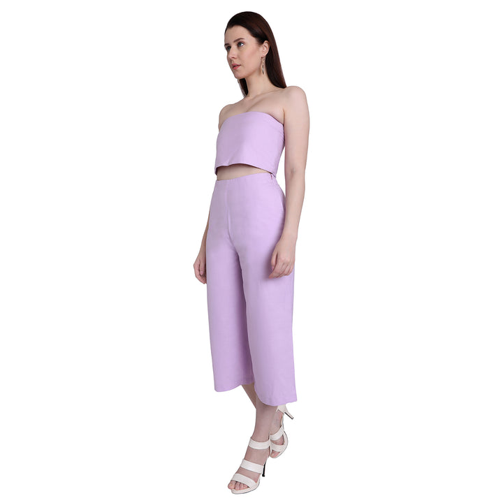 Purple Flared Culottes