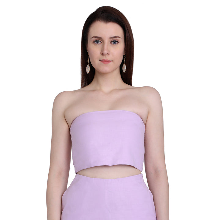 Purple Off Shoulder Bustier