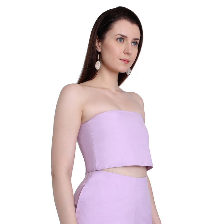 Purple Off Shoulder Bustier
