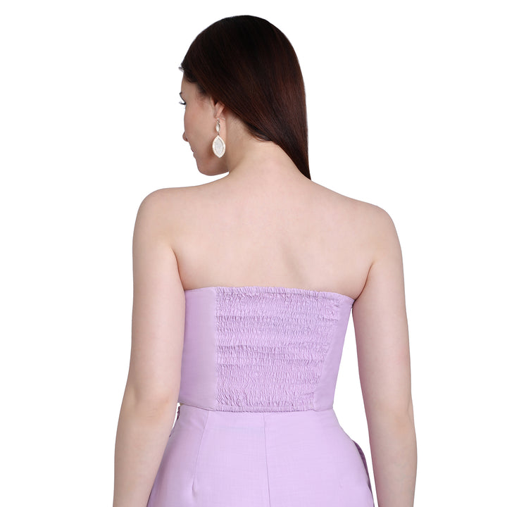 Purple Off Shoulder Bustier