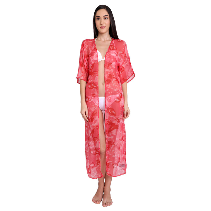 Long Printed Cover Up