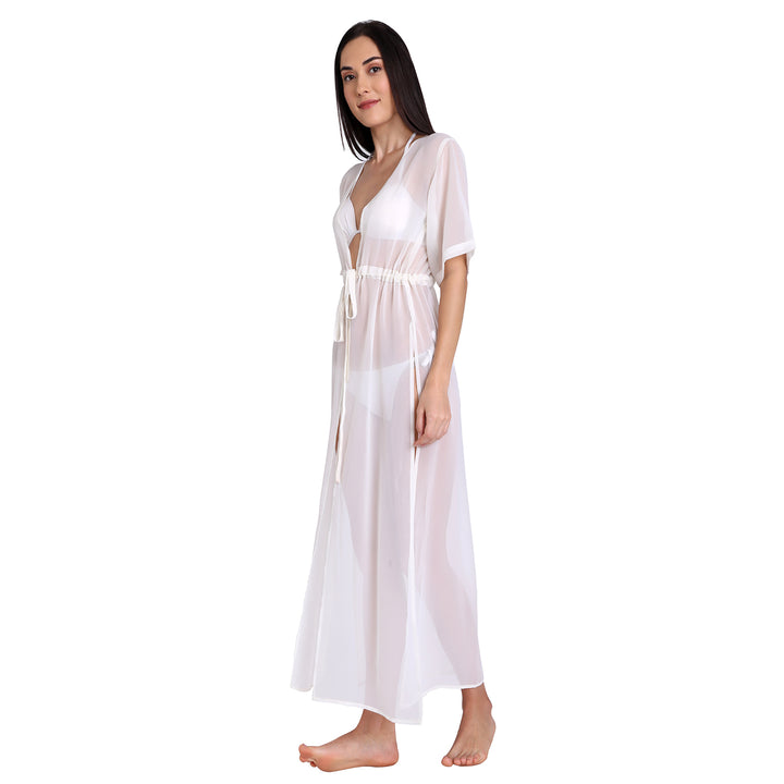 Off White Maxi Cover Up