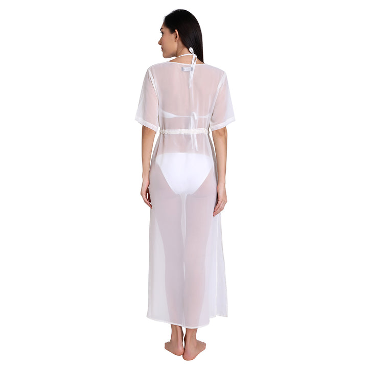Off White Maxi Cover Up