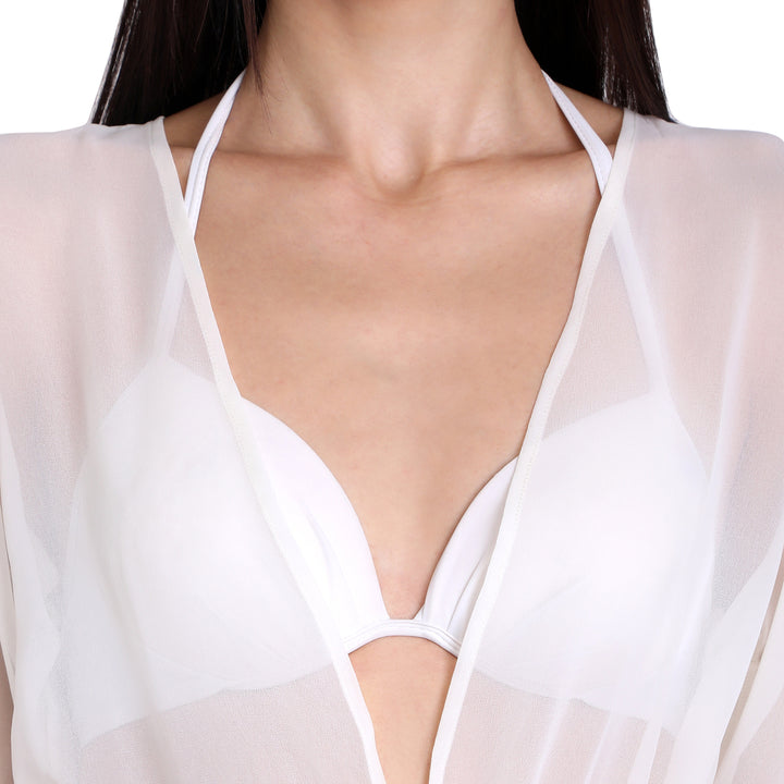 Off White Maxi Cover Up