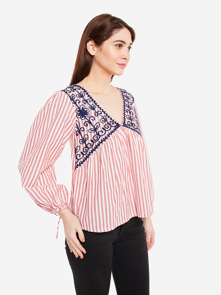 Cotton Embroidered Top