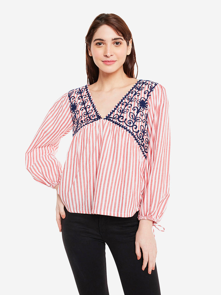 Cotton Embroidered Top