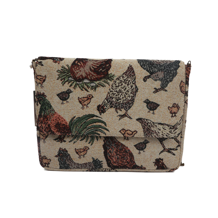 Bird Printed Laptop Sling Bag