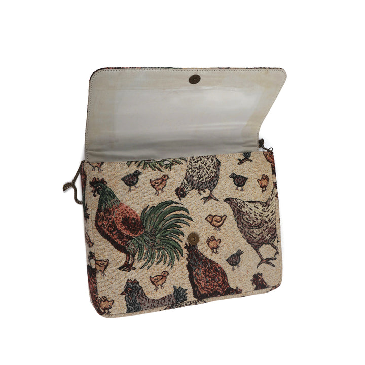 Bird Printed Laptop Sling Bag