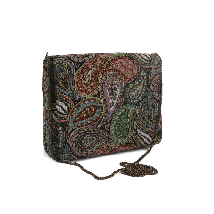 Paisley Box Clutch