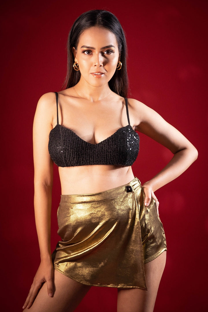 Gold Foil Skort