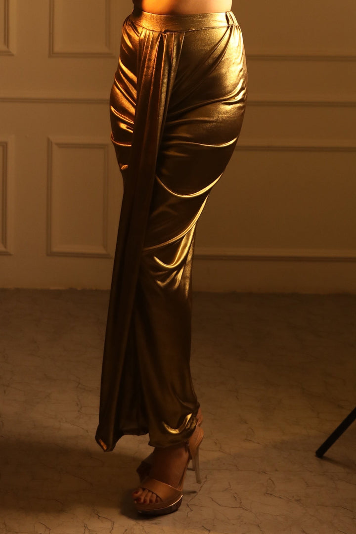 Gold Regal Drape Skirt