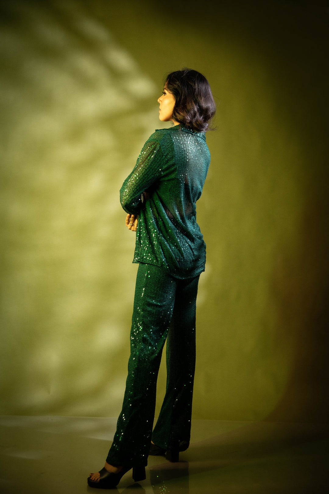 Emerald Sequin Pants