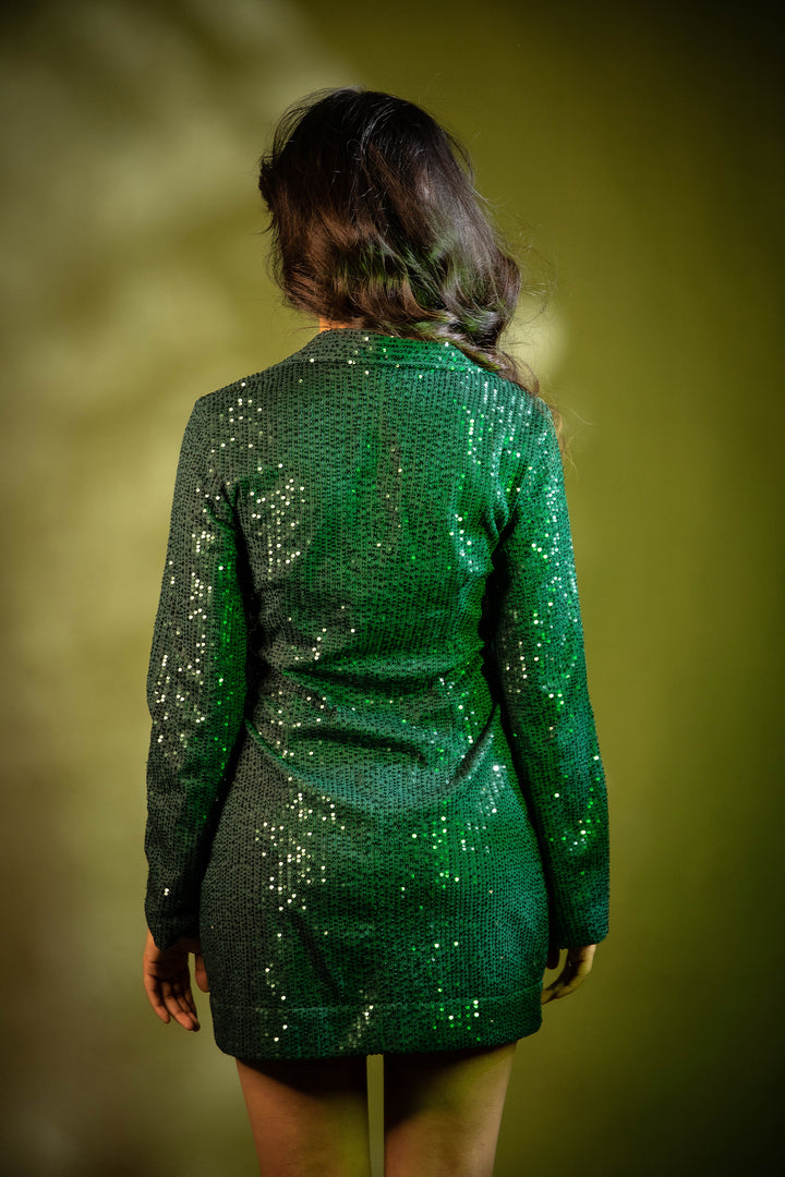 Emerald Blazer Dress