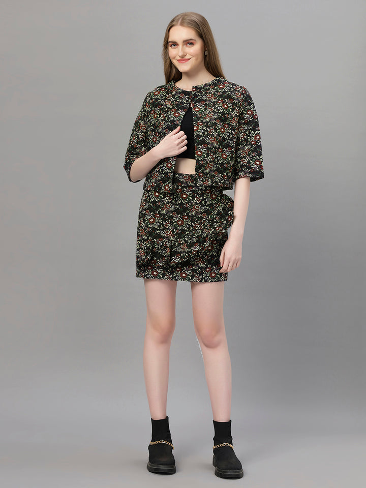 Jacquard Spring Cropped Jacket