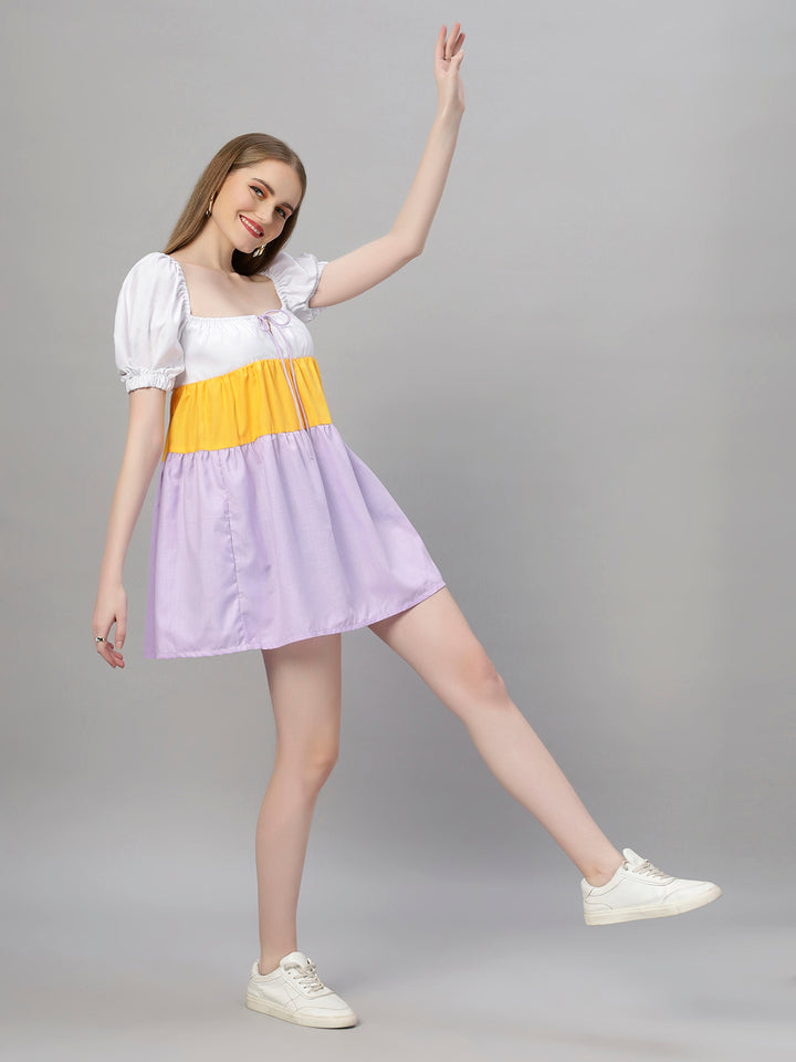 Colourblock Cute Summer Dress