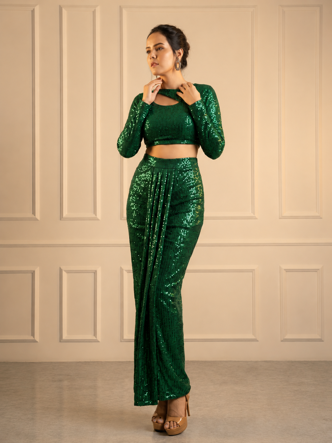Emerald Sequin Fusion Set