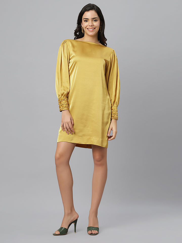 Honeycomb Luxury Satin Dress