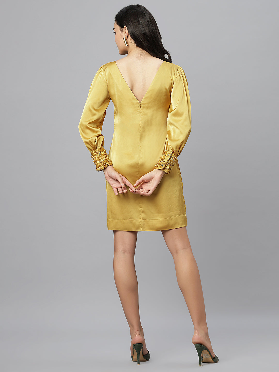 Honeycomb Luxury Satin Dress