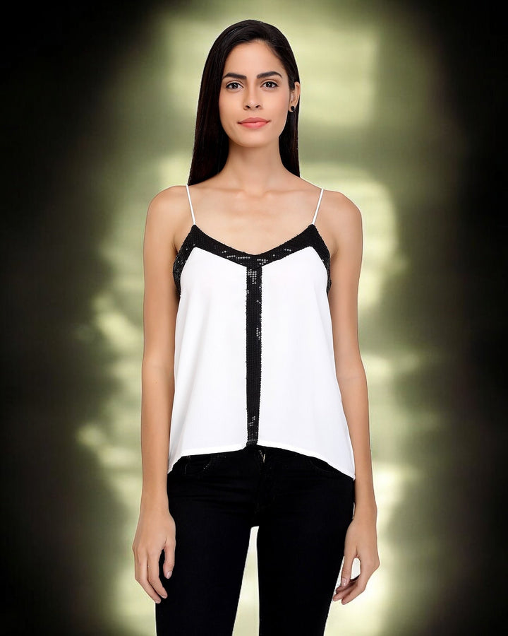 Contrasting Shimmer Camisole