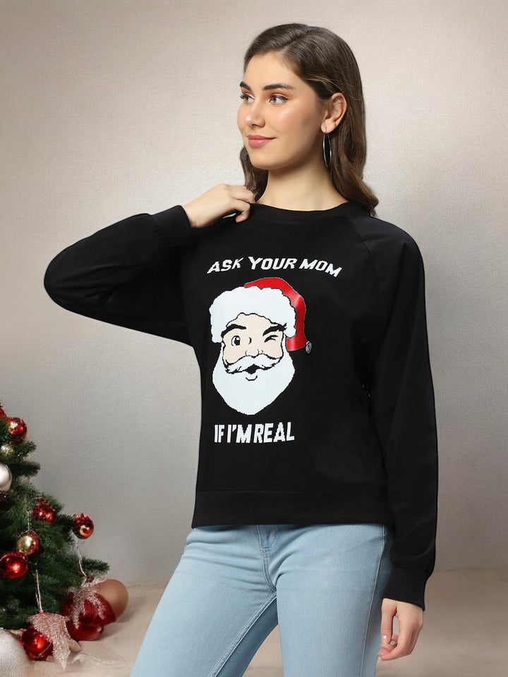 "Ask Your Mom" Santa Sweatshirt