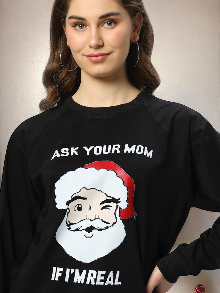 "Ask Your Mom" Santa Sweatshirt