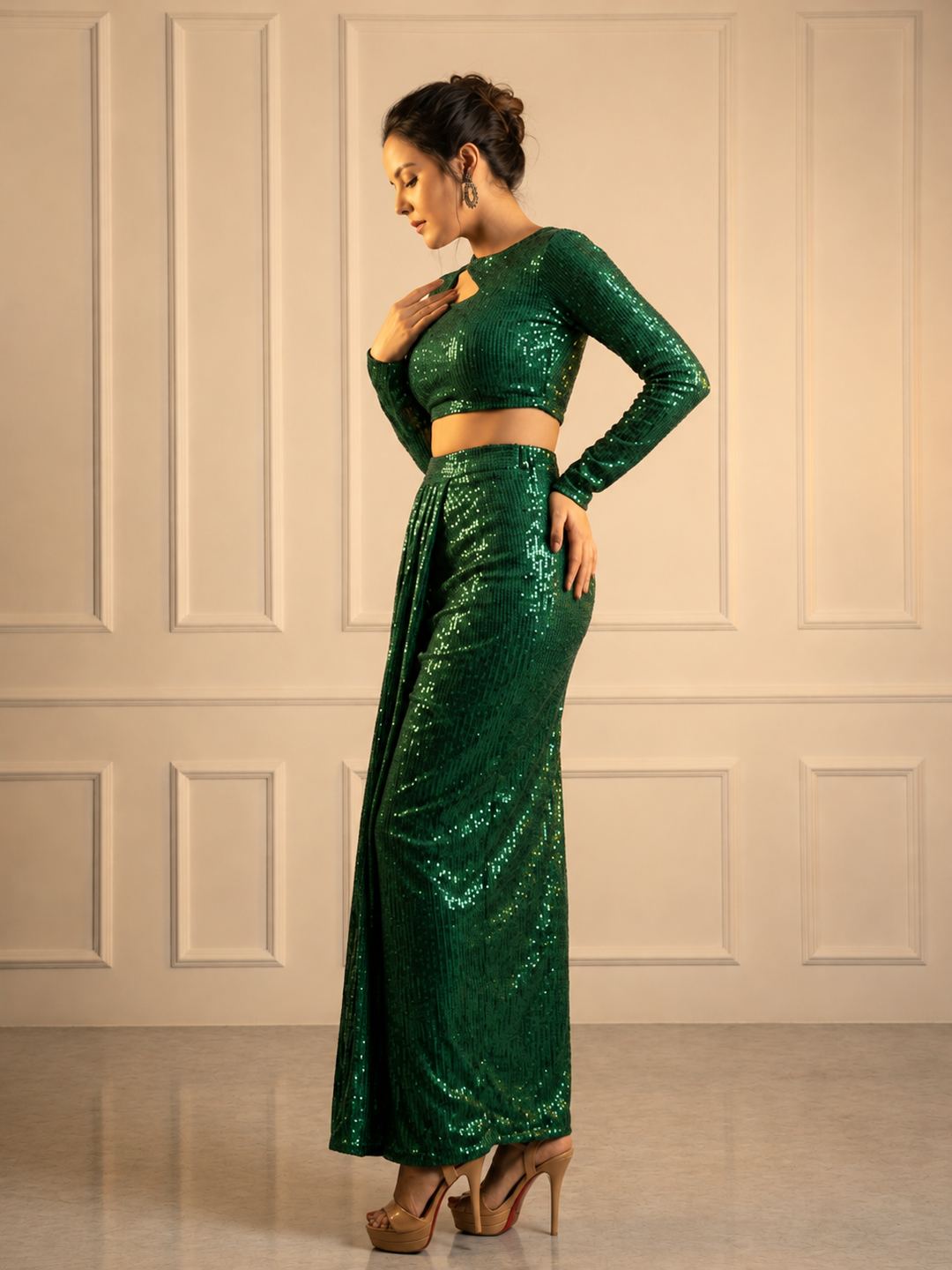 Emerald Sequin Fusion Set