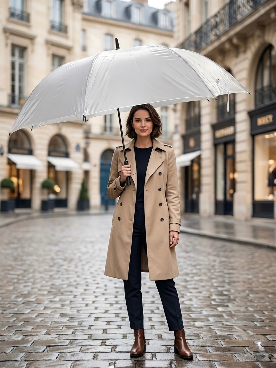 White Long Umbrella
