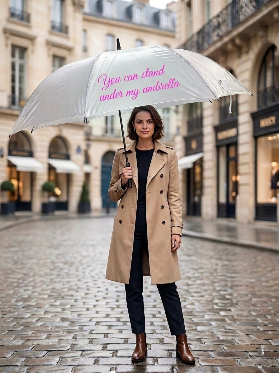 You Can Stand Under My Umbrella White