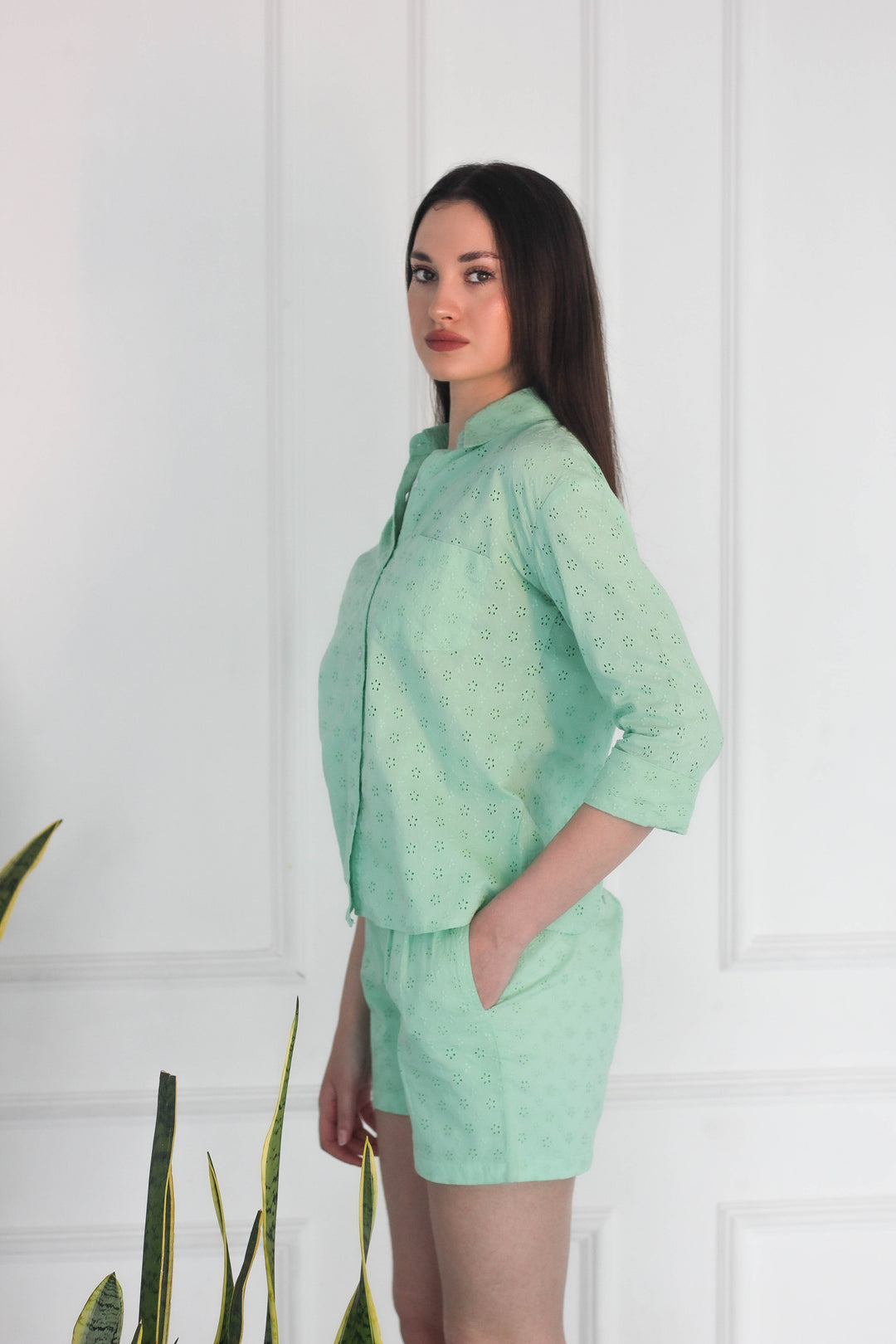Lime Light Cotton Coord Set