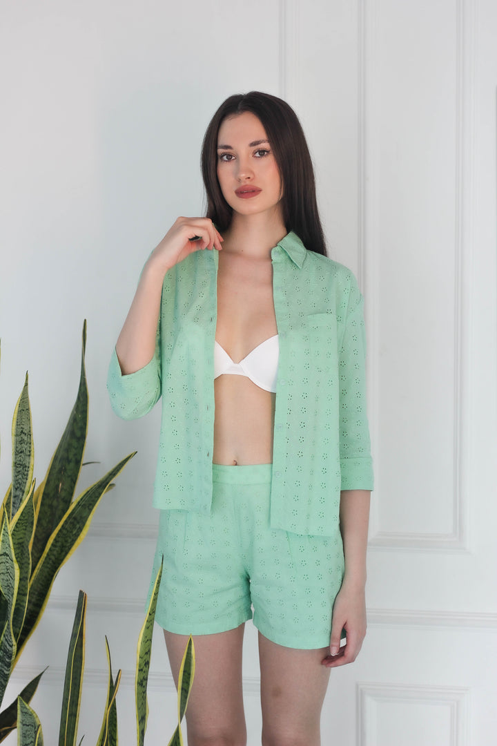 Lime Light Cotton Coord Set