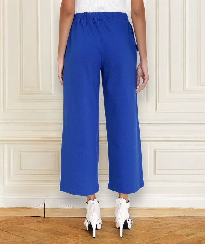 Blue Knitted Lounge Culottes