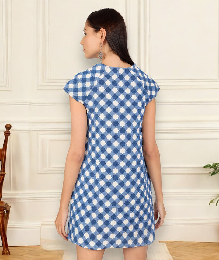 Cloud Jacquard Shift Dress