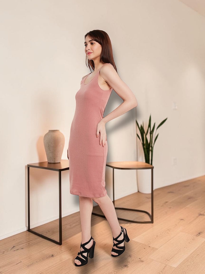 Peach Bodycon Dress