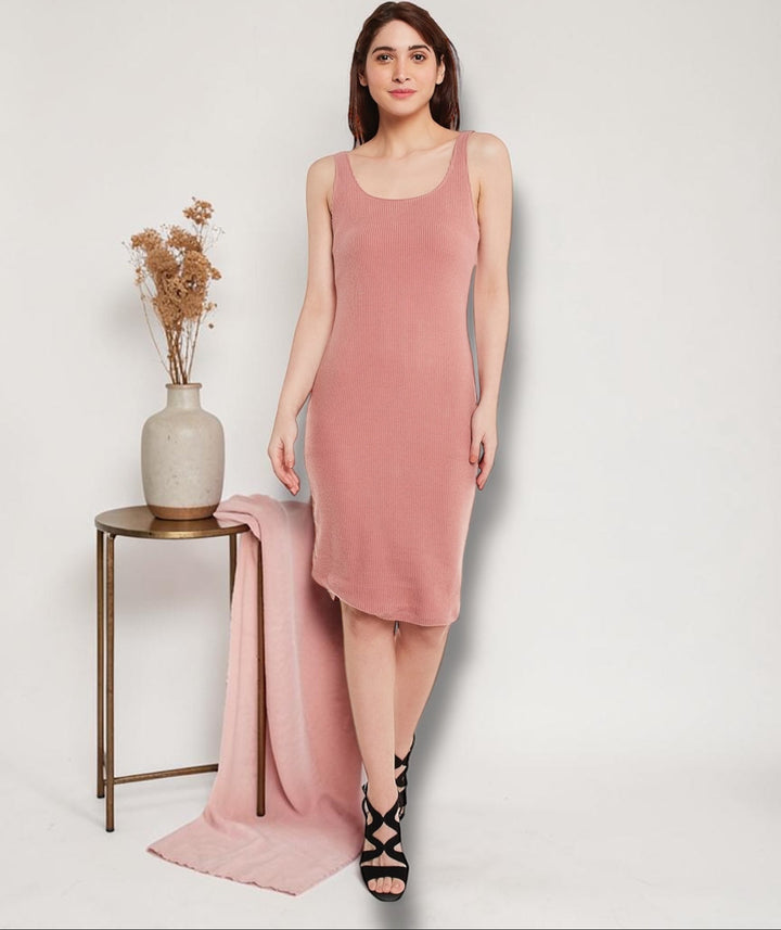 Peach Bodycon Dress