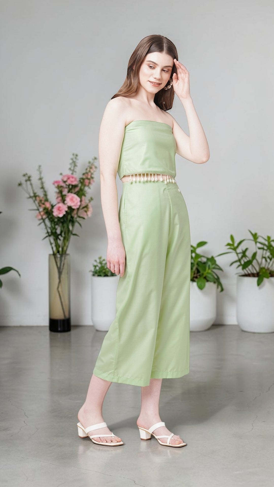 Bohemian Lime Green Co-ord Set