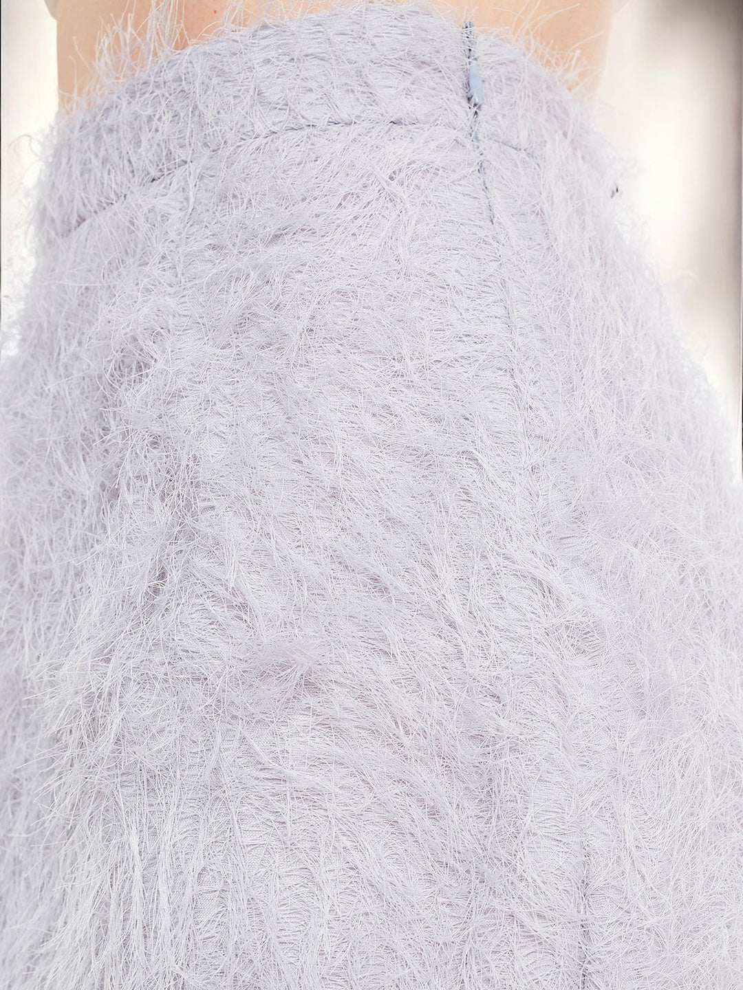 Lilac Fur Skirt