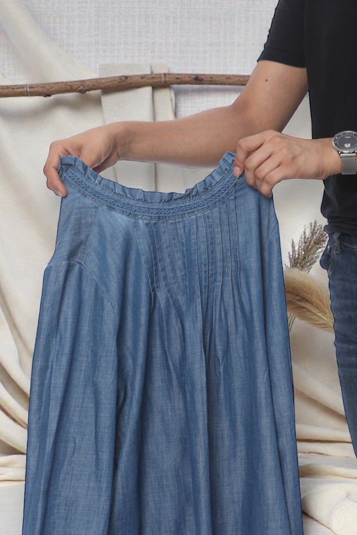 A-line Denim Mini Dress