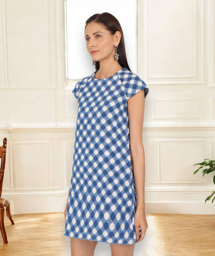 Cloud Jacquard Shift Dress