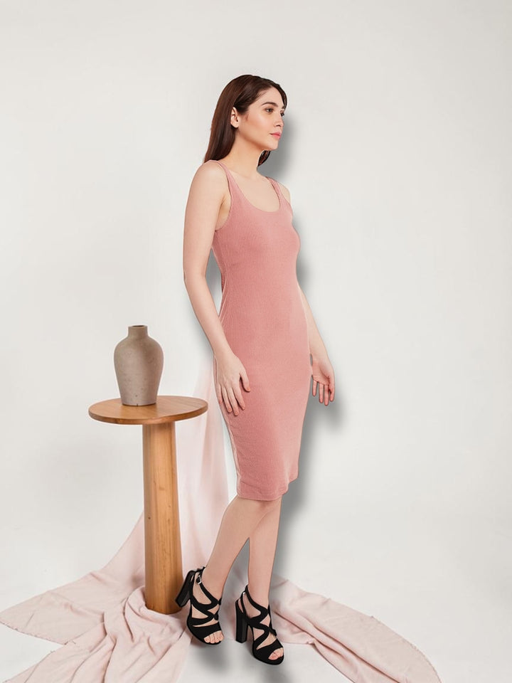 Peach Bodycon Dress