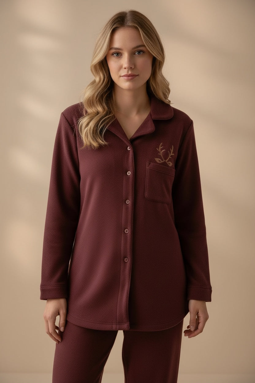 Winter Wine Reindeer Nightsuit