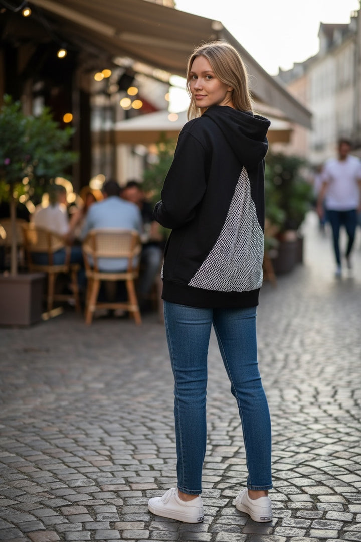 Pyramid Rhinestone Hoodie