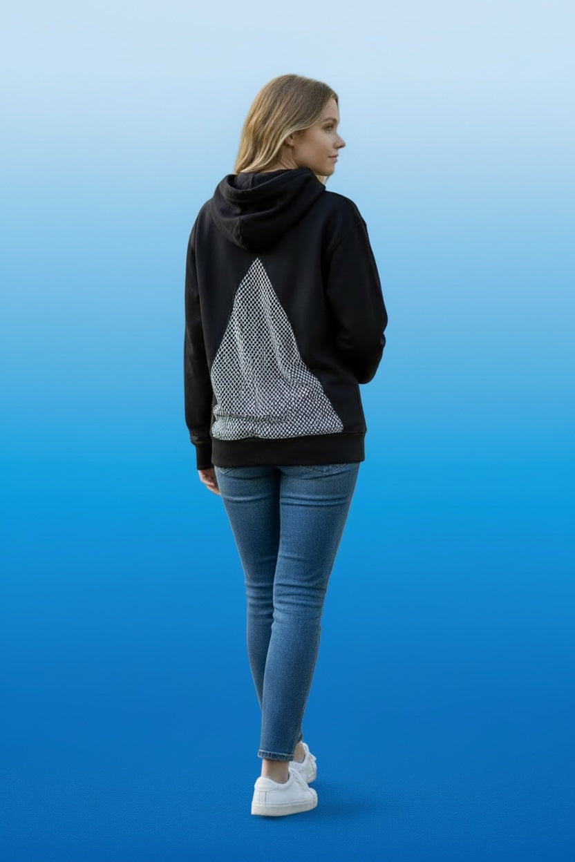 Pyramid Rhinestone Hoodie